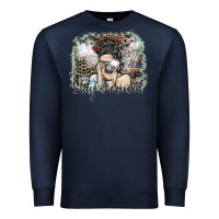 Navy stay focused Premium Sweatshirt - SublimationCraftShop