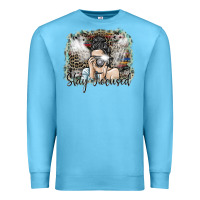 Ocean Blue stay focused Premium Sweatshirt - SublimationCraftShop