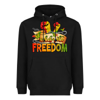 Black celebrate freedom Heavyweight Hoodie - Zillion Design Studio