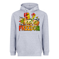 Heather Grey celebrate freedom Heavyweight Hoodie - Zillion Design Studio
