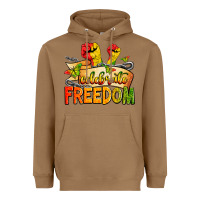 Toasted Coconut celebrate freedom Heavyweight Hoodie - Zillion Design Studio