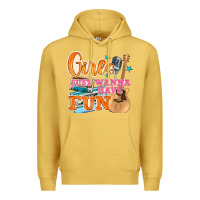 Antique Gold girls just wanna have fun Premium Hoodie - NancyCooperArtShop