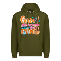 Army Green girls just wanna have fun Premium Hoodie - NancyCooperArtShop