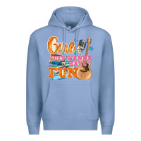 Colony Blue girls just wanna have fun Premium Hoodie - NancyCooperArtShop