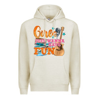 Oatmeal Heather girls just wanna have fun Premium Hoodie - NancyCooperArtShop