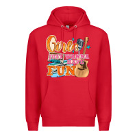 Red girls just wanna have fun Premium Hoodie - NancyCooperArtShop