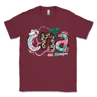 Burgundy floral cna certified nursing assistant Classic Tee - RanaPortraitStore