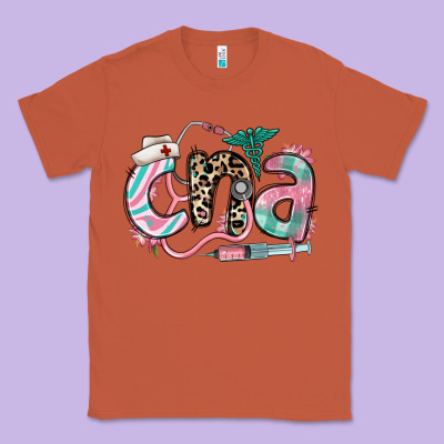 Floral Cna Certified Nursing Assistant Classic Tee Designed By Ranaportraitstore