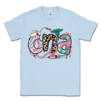 Dusty Blue floral cna certified nursing assistant Classic Tee - RanaPortraitStore