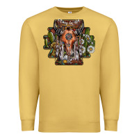 Antique Gold stay wild Premium Sweatshirt - SublimationCraftShop