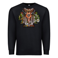 Black stay wild Premium Sweatshirt - SublimationCraftShop