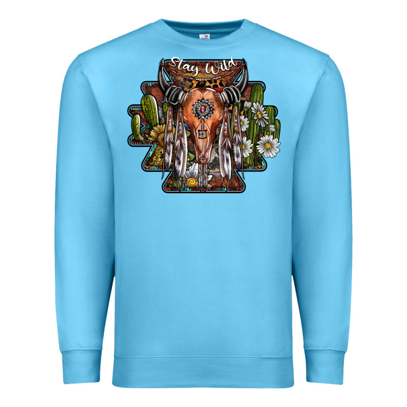 Stay Wild Premium Sweatshirt by SublimationCraftShop | Teevron
