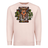 Pale Pink stay wild Premium Sweatshirt - SublimationCraftShop