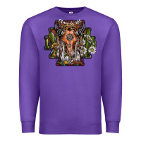 Purple stay wild Premium Sweatshirt - SublimationCraftShop