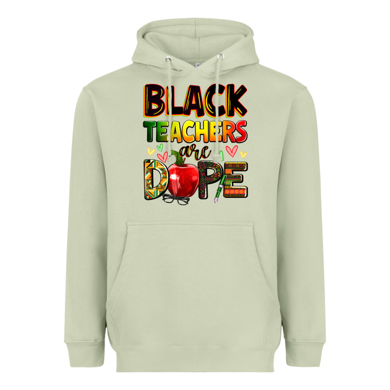 Black Teachers Are Dope Heavyweight Hoodie by Zillion Design Studio | Teevron