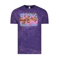 Cloud Purple easter butterfly leopard background Vintage Tee - Artiststas