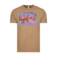 Vintage Coffee easter butterfly leopard background Vintage Tee - Artiststas