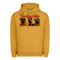 Pigment Peanut Butter American Flag Firefighter Dad Urban Hoodie - LillyAllenDesigns
