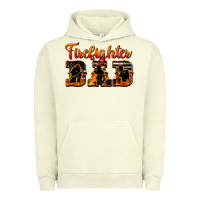 Pigment Pistachio American Flag Firefighter Dad Urban Hoodie - LillyAllenDesigns
