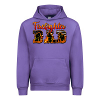 Tulip American Flag Firefighter Dad Urban Hoodie - LillyAllenDesigns
