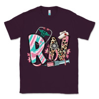 Plum floral rn registered nurse Classic Tee - RanaPortraitStore