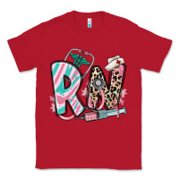 Red floral rn registered nurse Classic Tee - RanaPortraitStore