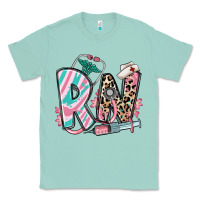 Seafoam floral rn registered nurse Classic Tee - RanaPortraitStore