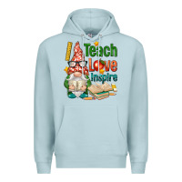Blue Mist gnome teach love inspire Premium Hoodie - NancyCooperArtShop