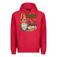 Cardinal gnome teach love inspire Premium Hoodie - NancyCooperArtShop