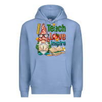 Colony Blue gnome teach love inspire Premium Hoodie - NancyCooperArtShop