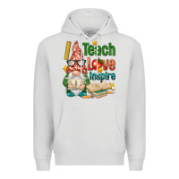Dove Grey gnome teach love inspire Premium Hoodie - NancyCooperArtShop