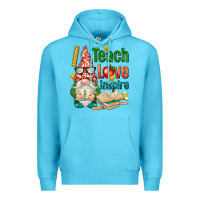 Ocean Blue gnome teach love inspire Premium Hoodie - NancyCooperArtShop