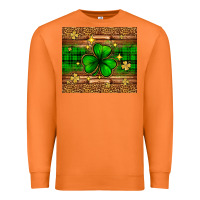 Carrot St. Patrick's Day shamrock leopard Premium Sweatshirt - Neo Western