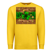 Lemon St. Patrick's Day shamrock leopard Premium Sweatshirt - Neo Western
