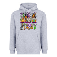 Heather Grey Spooky Season Gnomes Heavyweight Hoodie - texasbilliewilder