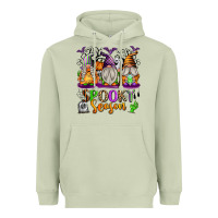Matcha Spooky Season Gnomes Heavyweight Hoodie - texasbilliewilder