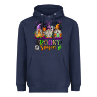 Navy Spooky Season Gnomes Heavyweight Hoodie - texasbilliewilder