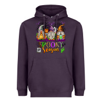 Plum Spooky Season Gnomes Heavyweight Hoodie - texasbilliewilder