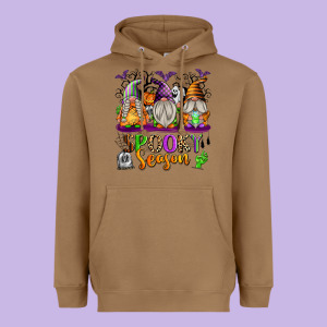 Spooky Season Gnomes Heavyweight Hoodie Designed By Texasbilliewilder