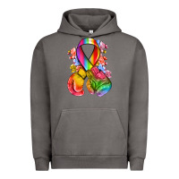 Pigment Tornado all color ribbon with boxing gloves Urban Hoodie - NancyCooperArtShop