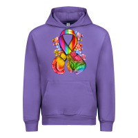 Tulip all color ribbon with boxing gloves Urban Hoodie - NancyCooperArtShop
