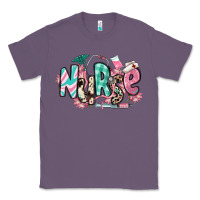 Lavender floral nurse Classic Tee - RanaPortraitStore