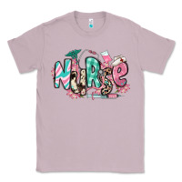 Lilac floral nurse Classic Tee - RanaPortraitStore