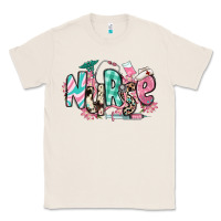 Natural floral nurse Classic Tee - RanaPortraitStore