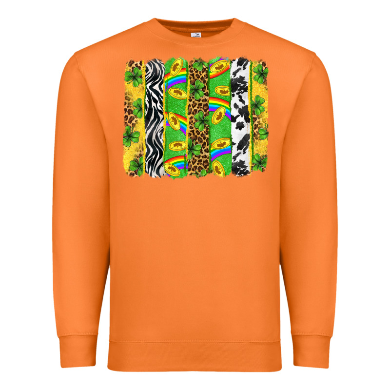 St. Patrick's Day Brushstrokes Premium Sweatshirt by Neo Western | Teevron
