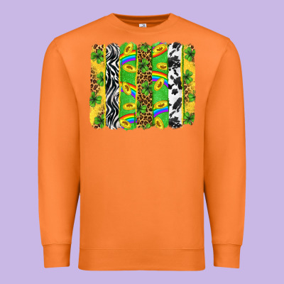 St. Patrick's Day Brushstrokes Premium Sweatshirt Designed By Neo Western