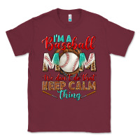 Burgundy i'm a baseball mom we don't do that Classic Tee - BundleAndBundleShop