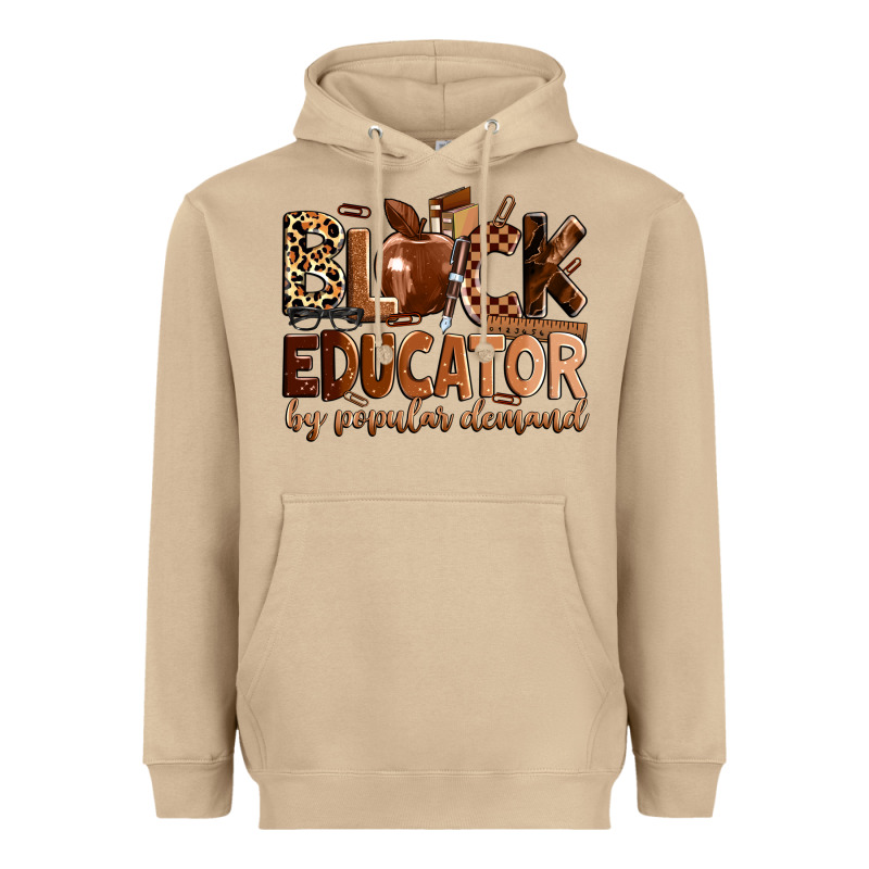 Black Educator By Popular Demand Heavyweight Hoodie by Zillion Design Studio | Teevron