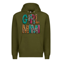 Army Green girl mimi Premium Hoodie - NancyCooperArtShop