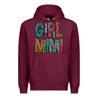 Burgundy girl mimi Premium Hoodie - NancyCooperArtShop